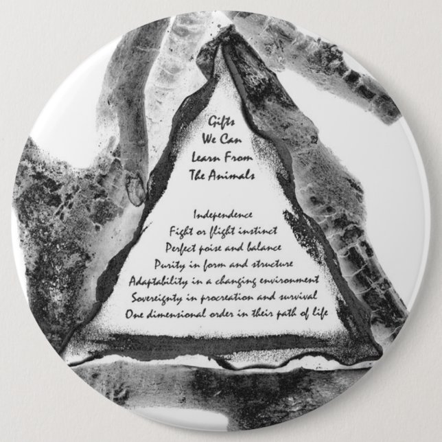 Geschenke von Tieren Button (Vorderseite)