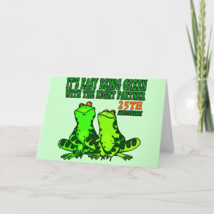 Geschenke zum 25. Hochzeitstag Karte