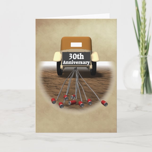 Geschenke zum 30. Hochzeitstag Karte (Vorderseite)