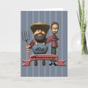 Geschenke zum 40. Hochzeitstag Karte
