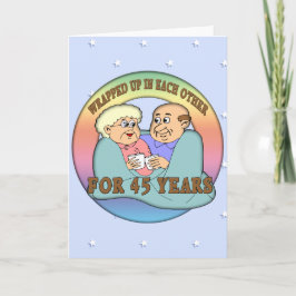 Geschenke zum 45. Hochzeitstag Karte