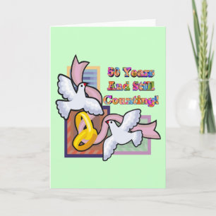 Geschenke zum 50. Hochzeitstag Karte