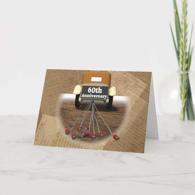 Geschenke zum 60. Hochzeitstag Karte (Vorderseite)