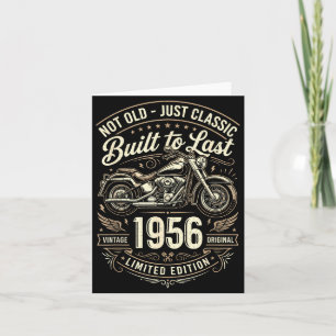 Geschenke zum 70. Geburtstag Männer Motorrad Motor Karte