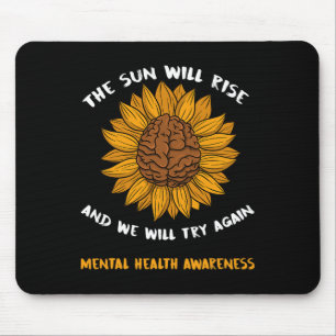 Geschenke zum Bewusstsein für psychische Gesundhei Mousepad