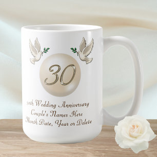 Geschenke zum Perlenhochzeitstag, Kaffeetasse