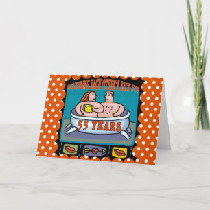 Geschenke zur 55. Hochzeitstag-Feier Karte