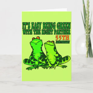Geschenke zur 55. Hochzeitstag Karte