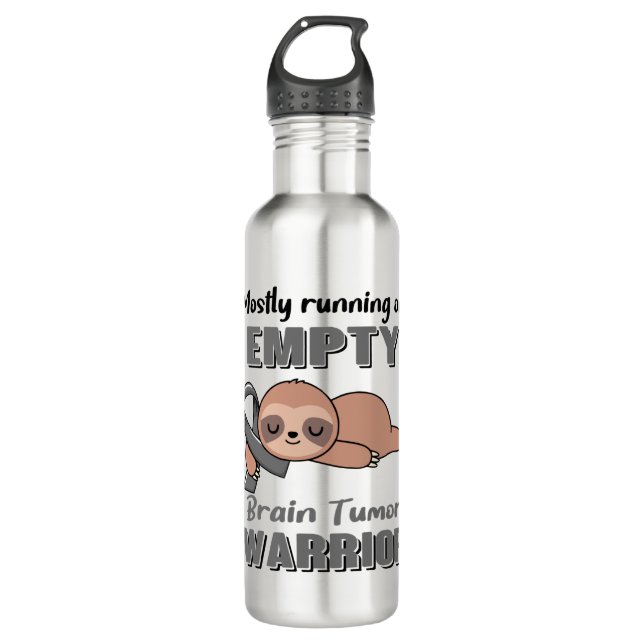 Geschenke zur Bewusstseinsbildung bei Hirntumoren Edelstahlflasche (Vorderseite)