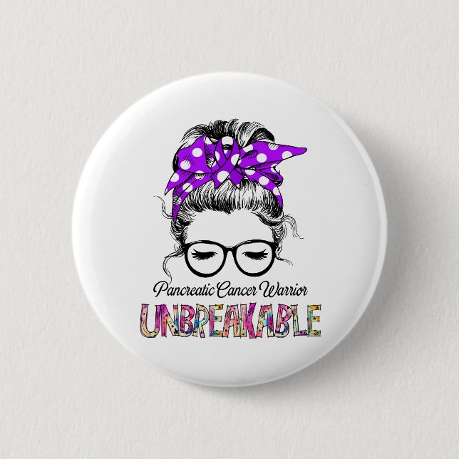 Geschenke zur Unterstützung von Bauchspeicheldrüse Button (Vorderseite)