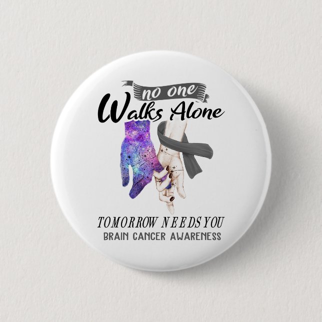Geschenke zur Unterstützung von Brain Cancer Aware Button (Vorderseite)