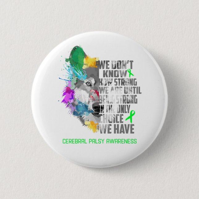 Geschenke zur Unterstützung von Cerebral Palsy Button (Vorderseite)