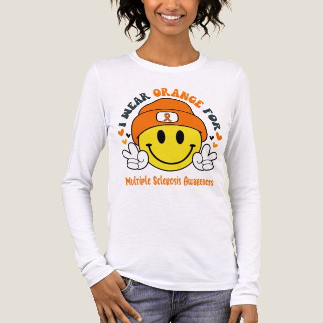 Geschenke zur Unterstützung von Multipler Sklerose Tri-Blend Shirt (Vorderseite)