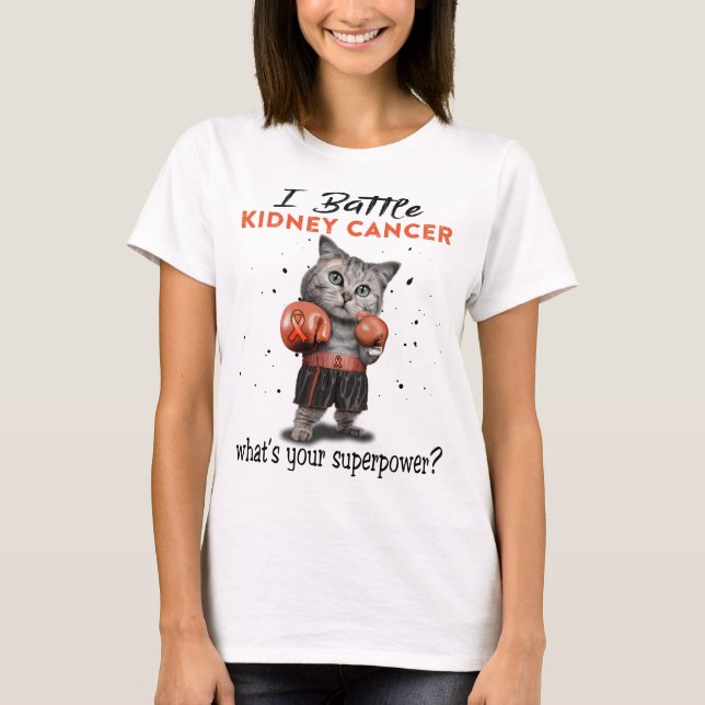 Geschenke zur Unterstützung von Nierenkrebs T-Shirt (Vorderseite)