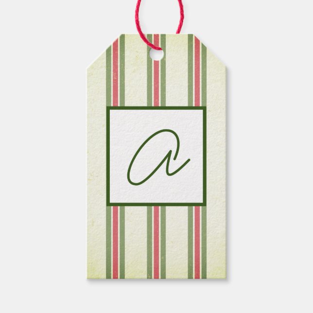 GESCHENKETIKETT VERBLASSTE STREIFEN INDIVIDUELLER  GESCHENKANHÄNGER (Vorderseite)