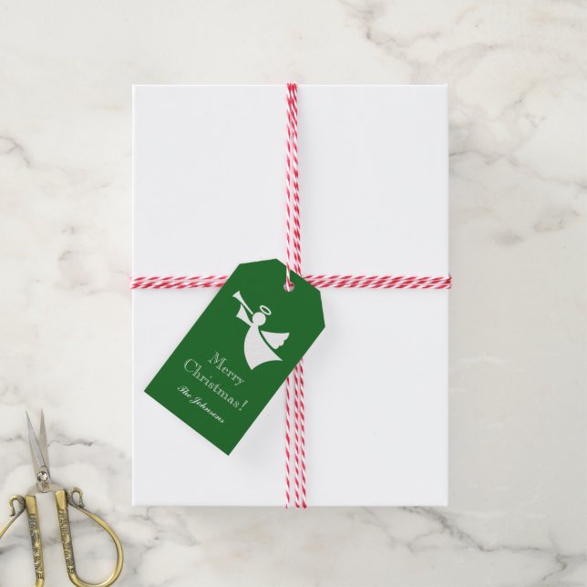 Geschenketiketten für Weihnachtsgel-Silhouetten Geschenkanhänger (Mit Garn)