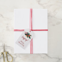 Geschenketiketten mit Heiligen und Ornamenten