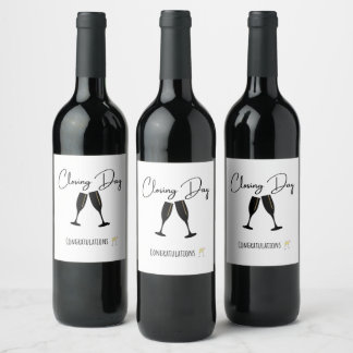 Geschenkflasche Weinetikett