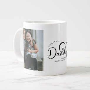 Geschenkfoto für den besten Daddy der modernen Wel Jumbo-Tasse