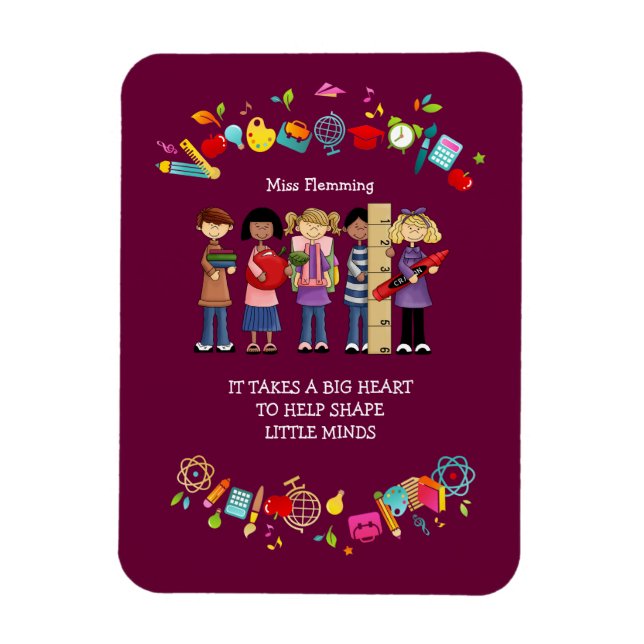 Geschenkgutachten für Individuelle Name Magnet (Vertikal)