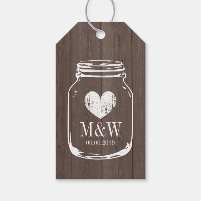 Geschenkgutmarken für Gastgeschenke Hochzeiten Geschenkanhänger (Vorderseite)