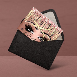 Geschenkgutschein 100 Peaces Rose Gold Tropfen Mak Visitenkarte