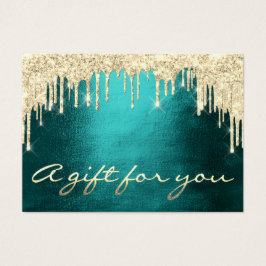 Geschenkgutschein Aquamarin Gold DripEyelash Makeu