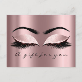 Geschenkgutschein Augen Rose Rose Park Makeup Postkarte