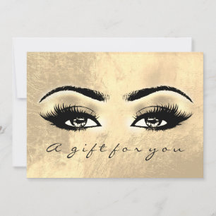 Geschenkgutschein Brawn Eye Gold Lash Schönheit Ma