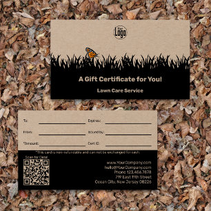 Geschenkgutschein des Garden Maintenance Service