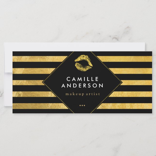 Geschenkgutschein für Chic Gold und Black Makeup (Vorderseite)