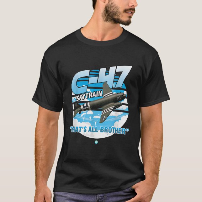 Geschenkgutschein für das Transportflugzeug C47 Sk T-Shirt (Vorderseite)