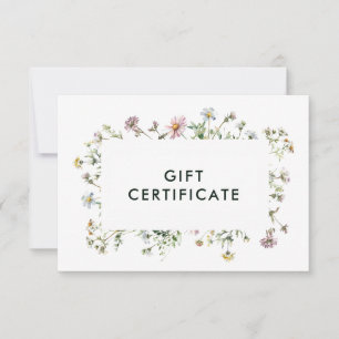 Geschenkgutschein für delikate Wildblumen