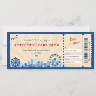 Geschenkgutschein für den Karnevalspark Einladung