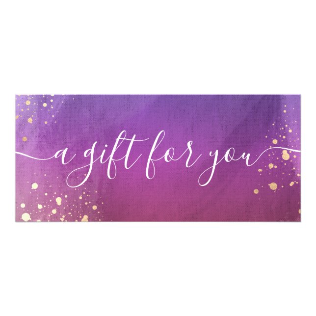 Geschenkgutschein für den Lila Wellness-Center Werbekarte (Vorne)