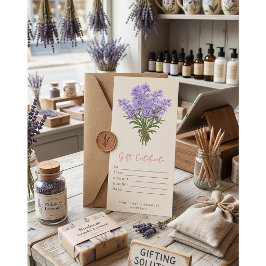 Geschenkgutschein für den personalisierten Lavende