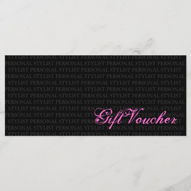 Geschenkgutschein für den persönlichen Stylist (Vorderseite)
