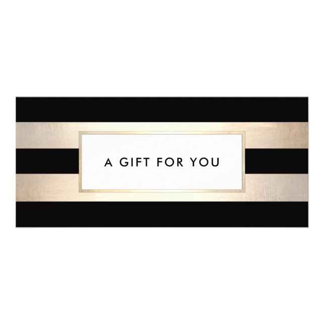 Geschenkgutschein für den schwarzen Wellness-Cente Werbekarte (Vorne)