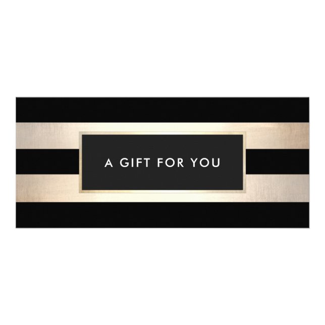 Geschenkgutschein für den schwarzen Wellness-Cente Werbekarte (Vorne)