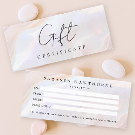 Geschenkgutschein für die Muschel Weißer Opal Ston