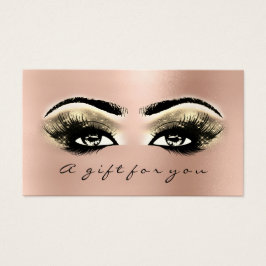 Geschenkgutschein für die Rose Gold Lashes Makeup