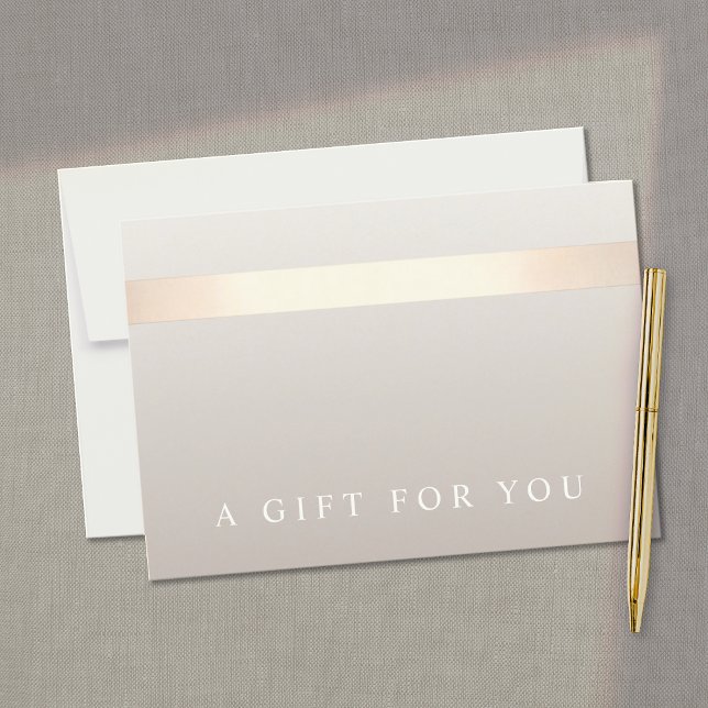 Geschenkgutschein für Elegantes Gold Streifen Einladung (Von Creator hochgeladen)