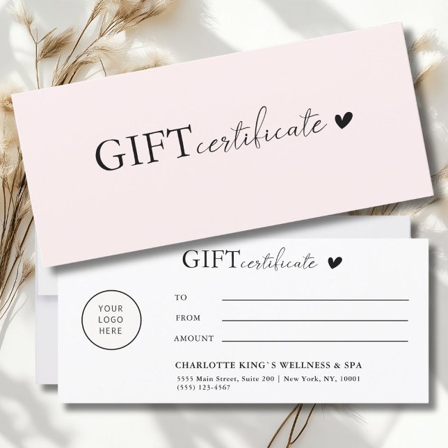 Geschenkgutschein für kundenspezifische Logos (Customer specific, Logo Business Gift Certificate)