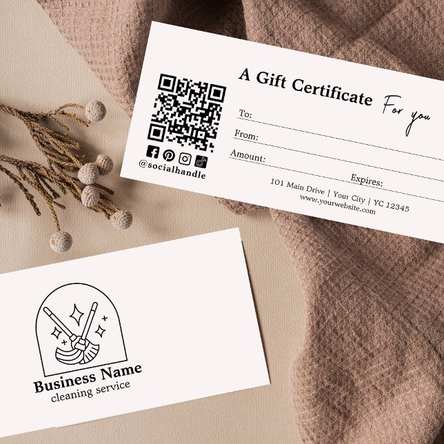 Geschenkgutschein für Minimalistische Reinigungsdi (Von Creator hochgeladen)