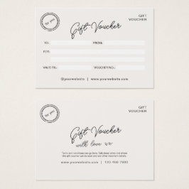 Geschenkgutschein für neutrale moderne Unternehmen