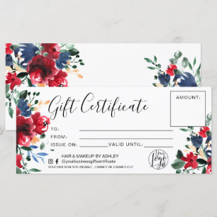 Geschenkgutschein für Rote Blüten