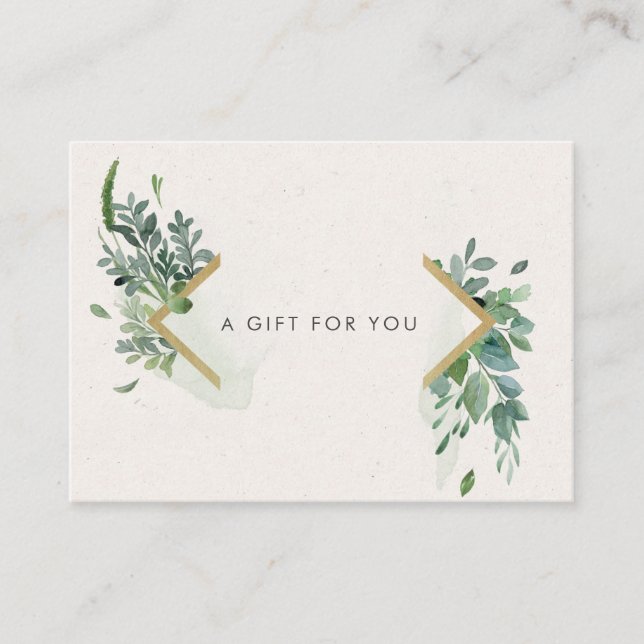 Geschenkgutschein für weiche Aquarellfarben Visitenkarte (Vorderseite)