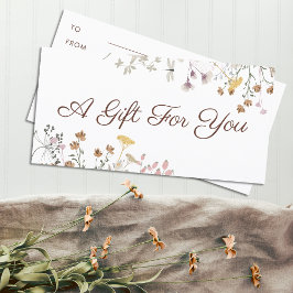 Geschenkgutschein für Wildblumen