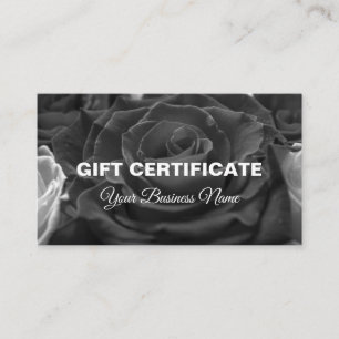 Geschenkgutschein, Geschenkkarte Visitenkarte