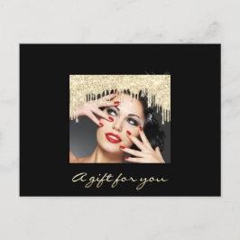 Geschenkgutschein Golden Tropfens Black Stripes Ma Postkarte